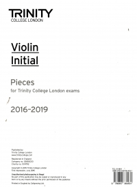 Trinity Violins 2016-2019 Initial Part Sheet Music Songbook