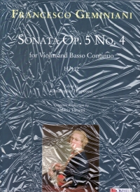 Geminiani Sonata D Op5 No 4 Violin & Basso Cont Sheet Music Songbook
