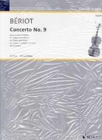 Beriot Concerto No9 A Minor Op104 Violin & Piano Sheet Music Songbook
