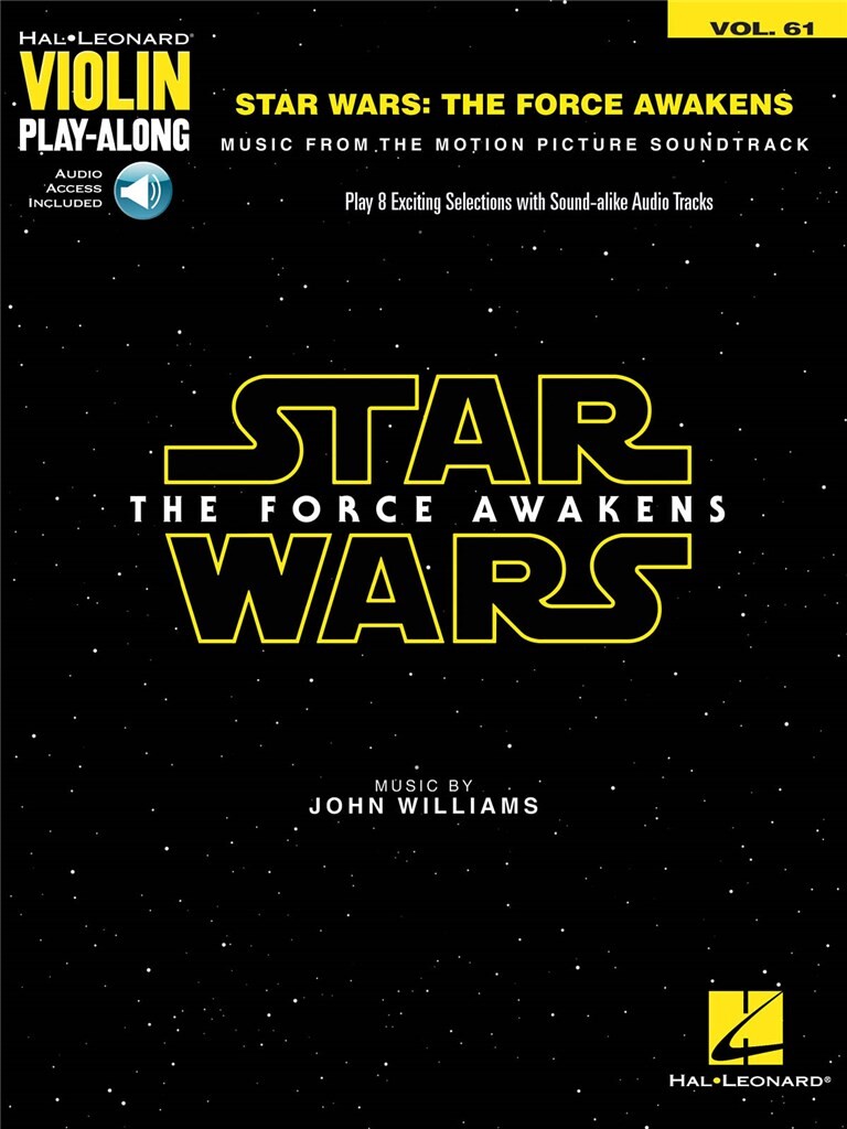 Violin Play Along 61 Star Wars The Force Awakens Sheet Music Songbook