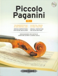 Piccolo Paganini Vol 1 Recital Pieces Violin & Pf Sheet Music Songbook