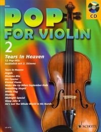 Pop For Violin 2 Tears In Heaven + Cd Sheet Music Songbook