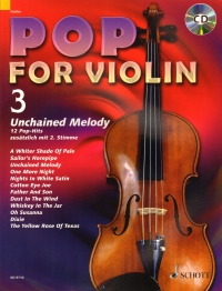 Pop For Violin 3 Unchained Melody + Cd Sheet Music Songbook