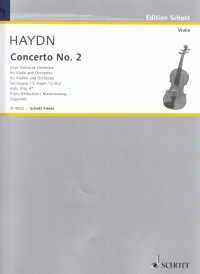 Haydn Concerto No 2 G  Hob.viia:4 Violin & Piano Sheet Music Songbook
