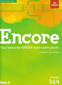 Encore Violin Book 2 Grades 3-4 Abrsm Sheet Music Songbook