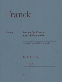 Franck Sonata A Piano & Violin Hn1351 Sheet Music Songbook