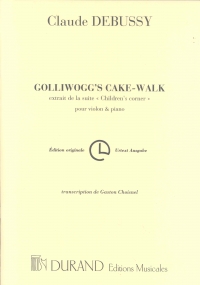 Debussy Golliwoggs Cake-walk Choisnel Violin & Pf Sheet Music Songbook