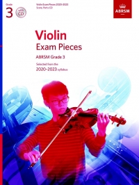 Violin Exams 2020-2023 Grade 3 Book & Cd Abrsm Sheet Music Songbook
