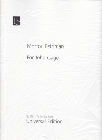 Feldman For John Cage Violin & Piano Sheet Music Songbook