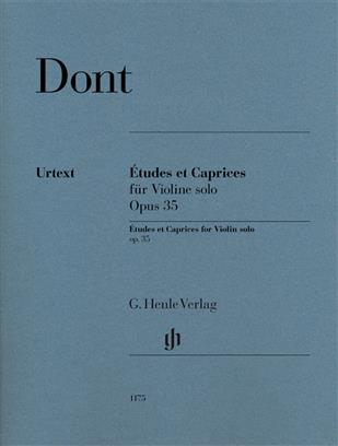 Dont Etudes Et Caprices For Violin Solo Op. 35 Sheet Music Songbook