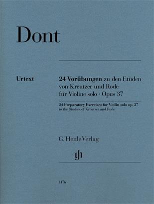 Dont 24 Preparatory Exercises Op. 37 Violin Sheet Music Songbook