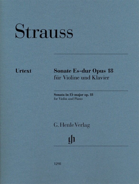 Strauss Sonata Eb Major Op18 Violin & Piano Sheet Music Songbook