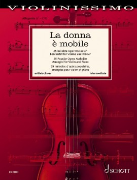 La Donna E Mobile Violinissimo 25 Opera Melodies Sheet Music Songbook