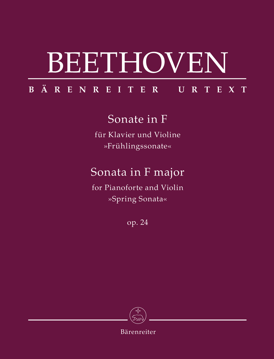 Beethoven Sonata For Piano And Violin Op24 Sheet Music Songbook