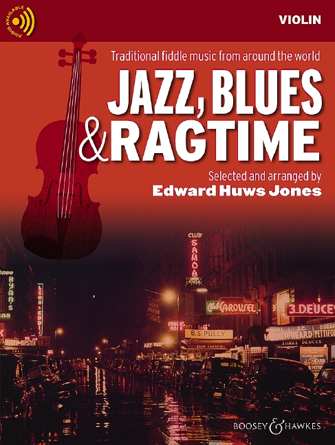 Jazz Blues & Ragtime Jones Violin + Online Sheet Music Songbook