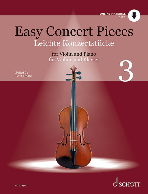Easy Concert Pieces Vol 3 Violin & Piano + Online Sheet Music Songbook