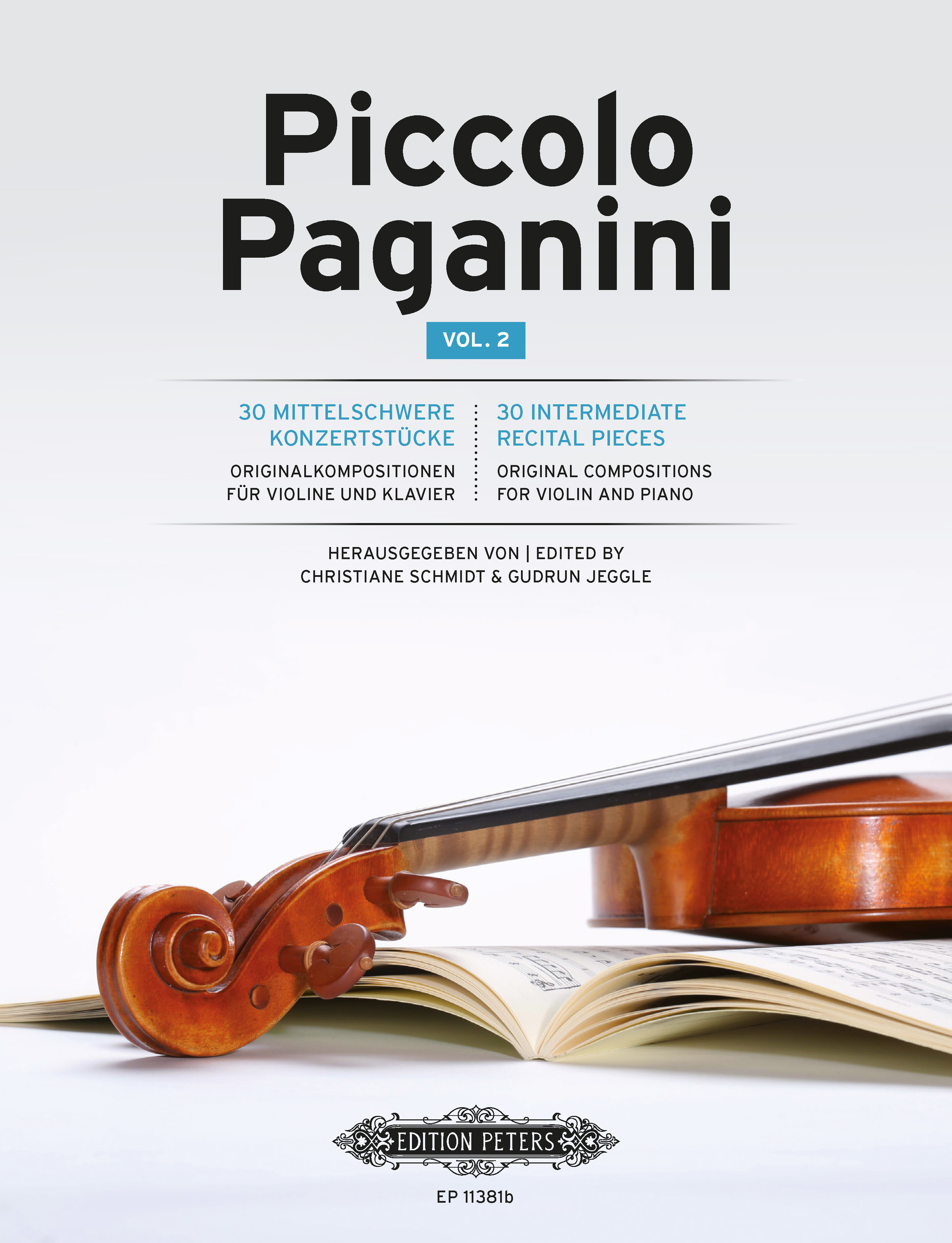 Piccolo Paganini Vol 2 Recital Pieces Violin & Pf Sheet Music Songbook