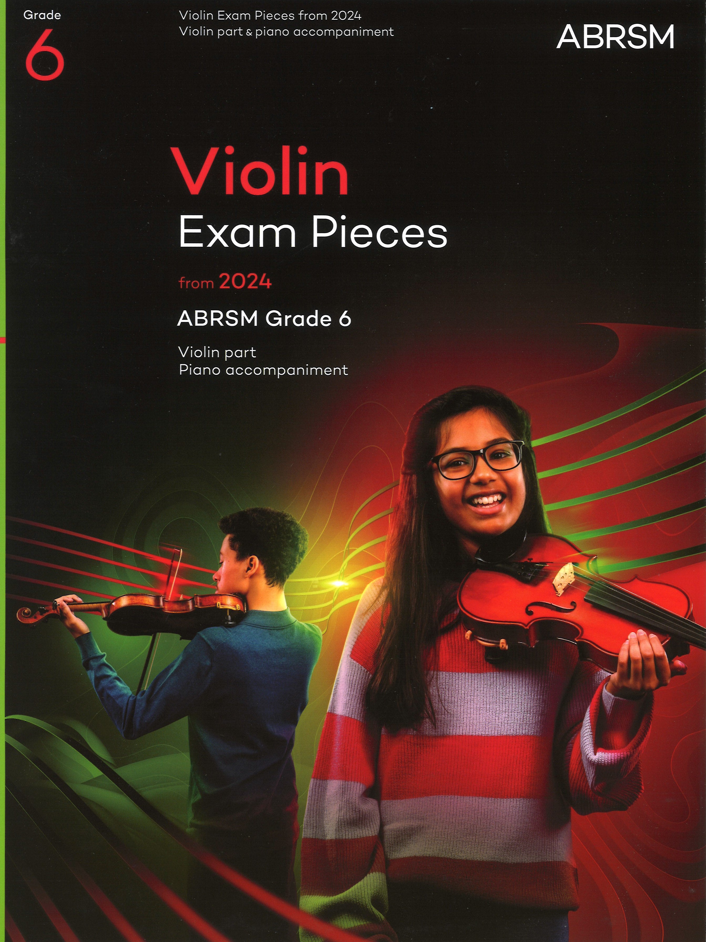 Violin Exam From 2024 Grade 6 Score & Part Abrsm Sheet Music Songbook