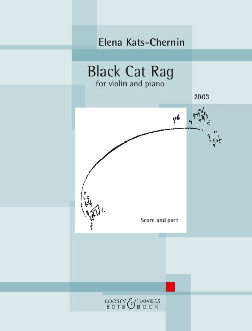 Kats-chernin Black Cat Rag Violin & Piano Sheet Music Songbook