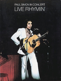 Paul Simon In Concert Live Rhymin P/v/g Sheet Music Songbook
