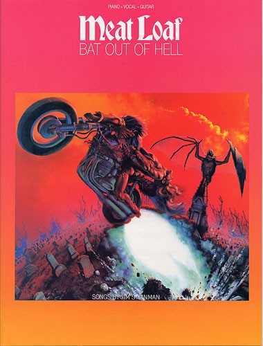 Meat Loaf Bat Out Of Hell P/v/g Sheet Music Songbook