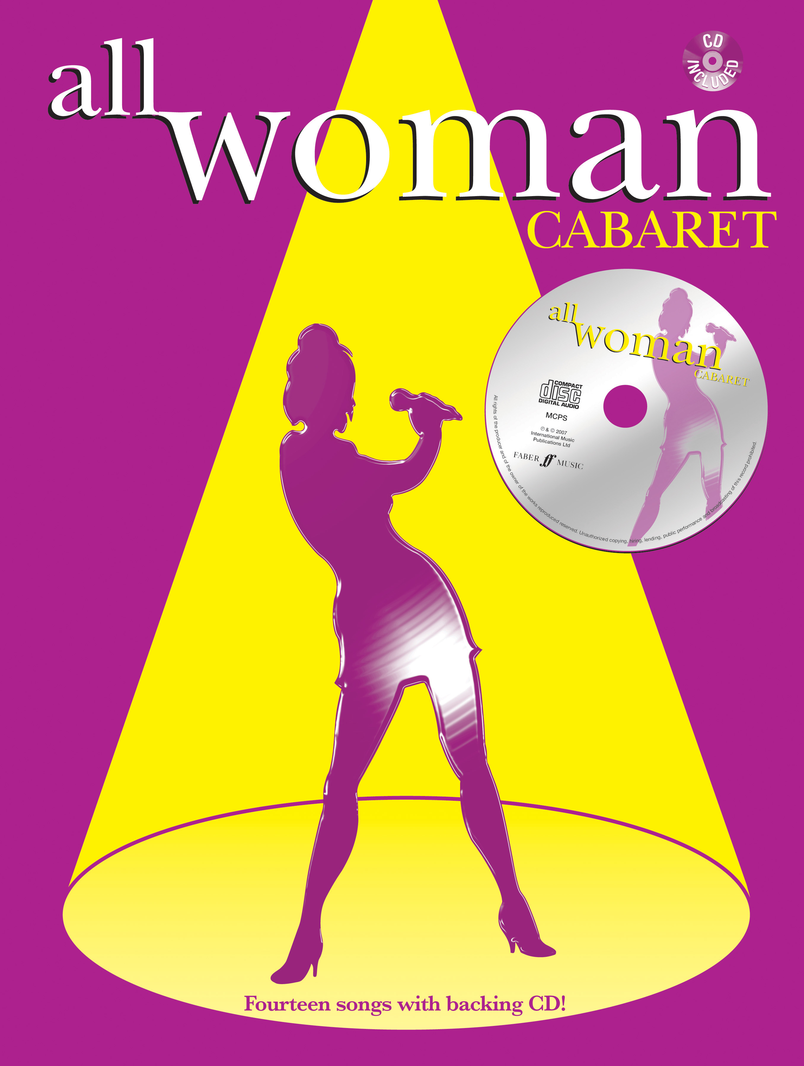 All Woman Cabaret Book & Cd Pvg Sheet Music Songbook