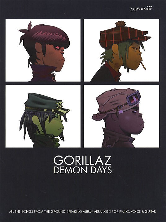 Gorillaz Demon Days Piano Vocal Guitar Sheet Music Songbook