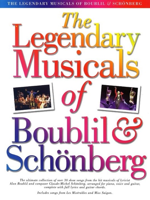 Legendary Musicals Of Boublil & Schonberg Pvg Sheet Music Songbook