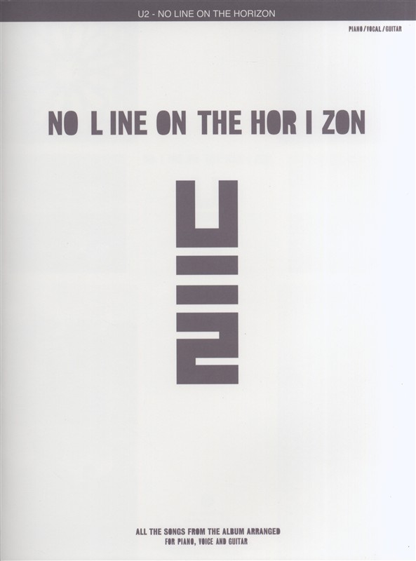 U2 No Line On The Horizon Pvg Sheet Music Songbook
