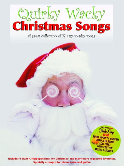 Quirky Wacky Christmas Songs With Yule Log Dvd Sheet Music Songbook