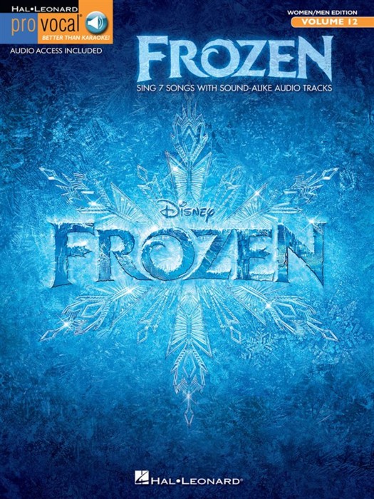 Pro Vocal 12 Frozen Women/mens + Online Sheet Music Songbook