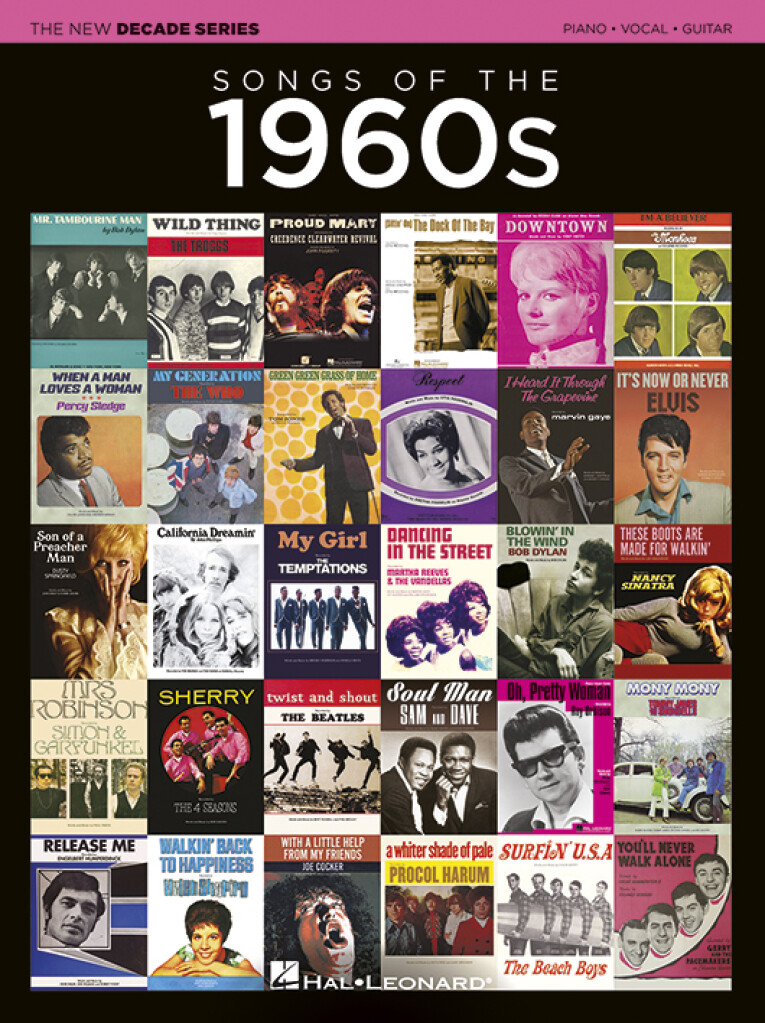 New Decade Series Songs Of The 1960s Sheet Music Songbook