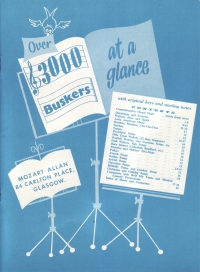 Over 3000 Buskers At A Glance Key & Starting Notes Sheet Music Songbook