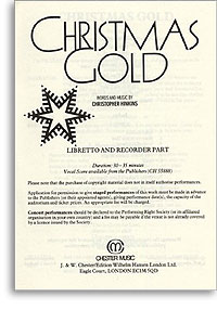 Christmas Gold Hinkins Libretto & Recorder Part Sheet Music Songbook