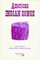 American Indian Songs Cassette Sheet Music Songbook