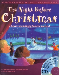 Night Before Christmas White/pearse/sanderson +cd Sheet Music Songbook
