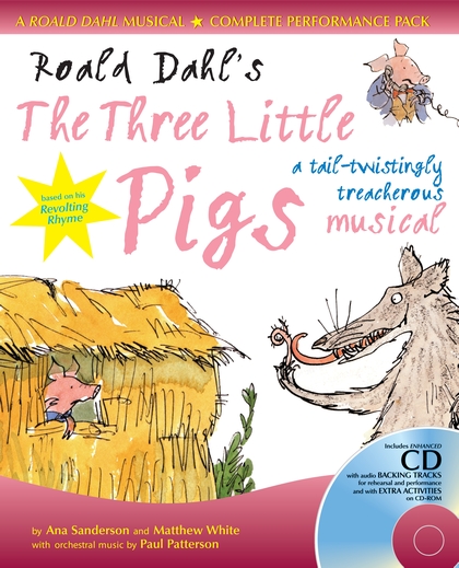 Roald Dahls Three Little Pigs Book Cd & Cd-rom Sheet Music Songbook