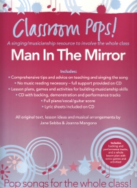Classroom Pops Man In The Mirror + Cd Sheet Music Songbook
