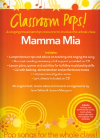 Classroom Pops Mamma Mia + Cd Sheet Music Songbook