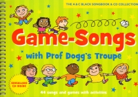 Game Songs With Prof Doggs Troupe Book & Cd Sheet Music Songbook