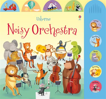 Usborne Noisy Orchestra Book & Sound Panel Sheet Music Songbook