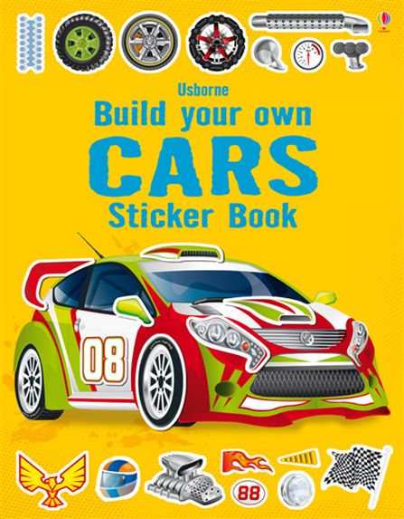 Usborne Build Your Own Cars Sticker Book Sheet Music Songbook