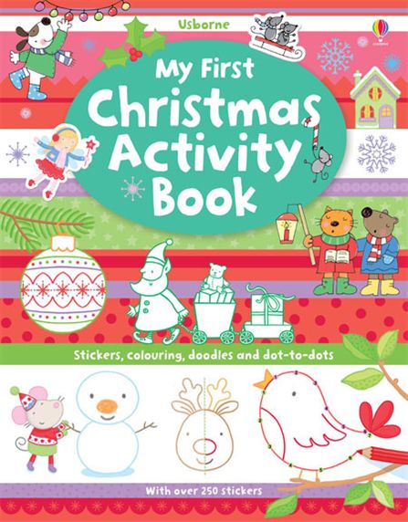 Usborne My First Christmas Activity Book Sheet Music Songbook