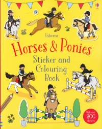 Usborne Horses & Ponies Sticker & Colouring Book Sheet Music Songbook