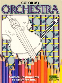 Color My Orchestra Instrument Colouring Book Sheet Music Songbook