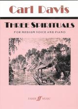 Davis Three Spirituals Medium Voice & Piano Sheet Music Songbook