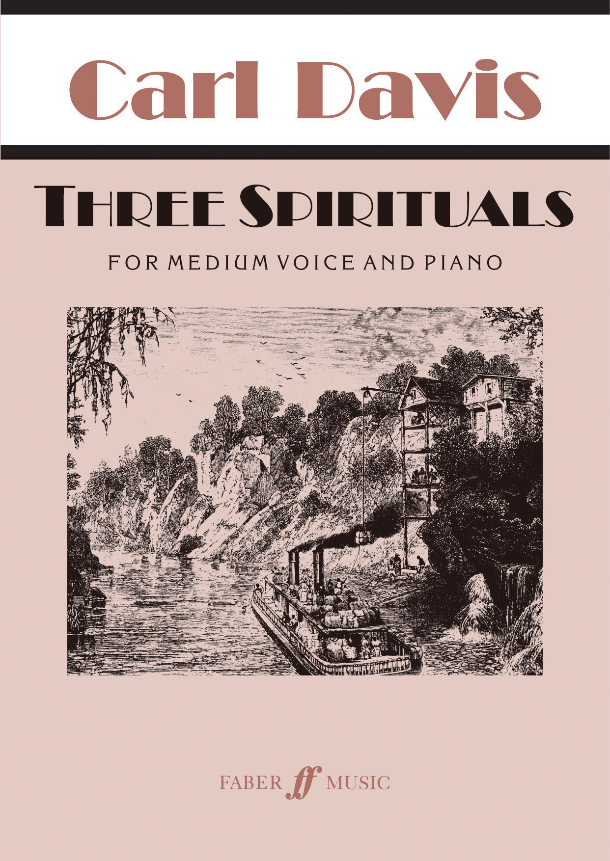 Davis Three Spirituals Medium Voice & Piano Sheet Music Songbook