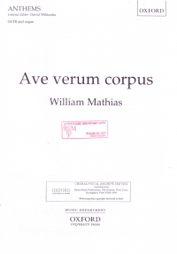 Ave Verum Corpus Mathias Sheet Music Songbook