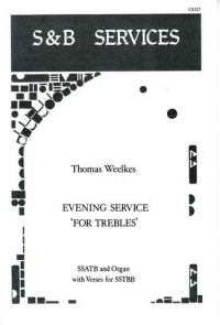 Magnificat & Nunc Dimittis (evening Serv) Weelkes Sheet Music Songbook