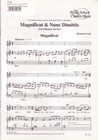 Magnificat & Nunc Dimittis Salisbury Service Lloyd Sheet Music Songbook